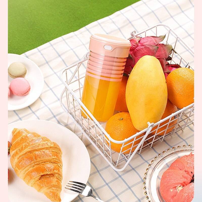 Portabel mixer mini personlig mixer liten smoothie mixer usb frukt juicer kopp, rosa