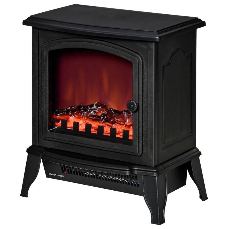 Elkamin flameffekt 1000W/2000W härdat glas