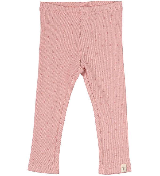 Petit Piao Leggings - Rib - Modal - Bright Rose - Petit Piao - 56 - Leggings