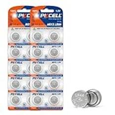 LR44 AG13 1,5V 158mAh alkaliska knappcellsbatterier för leksaker, musikböcker, termometrar, nattljus, 20 delar - PKCELL
