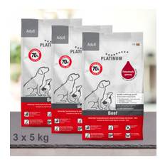 15 kg PLATINUM Oksekød voksen Hundefoder