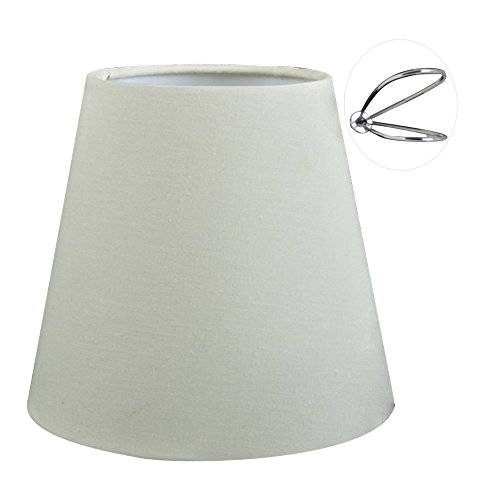 Eastlion 14 cm clip-on lin ljus ljuskrona lampskärm vägglampa pendellampa lampskärmar, beige