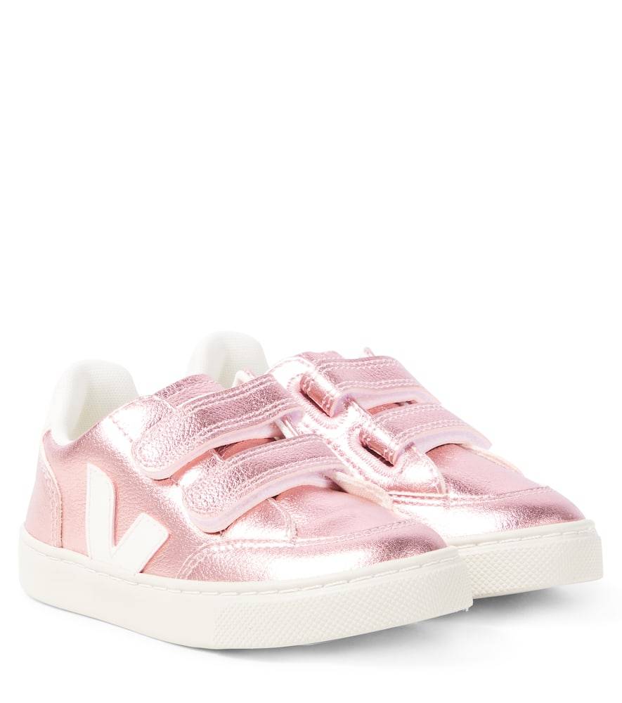 Veja Kids Zapatillas V-12 de piel metalizada - rosa - EU 34