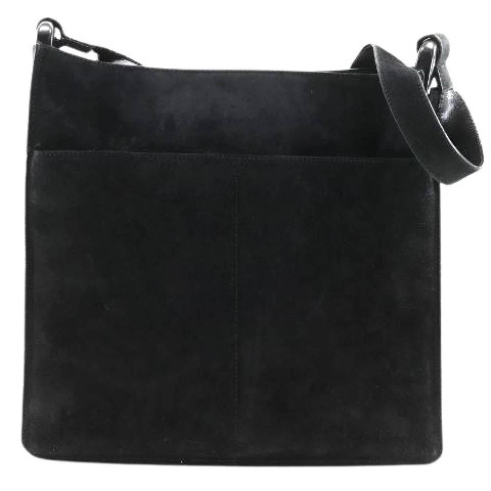 Gucci Vintage Pre-owned Suede Shoulder Bag - Vintage - Dame - Sort - ONE SIZE - Uld