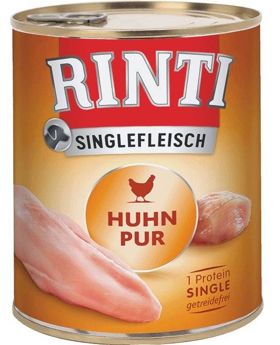 RINTI Single Meat Pure Monoprotein Kyckling 6x400g