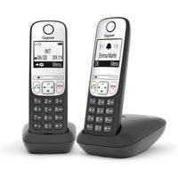 Trådlös telefon Gigaset A690 Duo, Svart, Storlek Universalgröße, Trådlös telefon Giaset A690 Duo