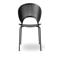 Fredericia Furniture - Trinidad Chair, Svartlackerad ask, Svart - Spisebordsstole - Nanna Ditzel - Sort - Metal/Træ