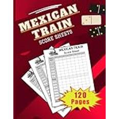 Mexican Train Score Sheets: 120 Mexican Train Score Pads | Mexican Train Dominoes Board Game Score Book | Score Keeper Pads for Dominoes Game Lovers | Size 8.5"x11" - Pocketbok