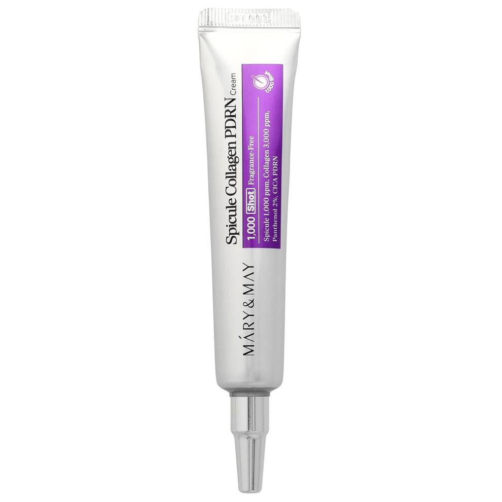Mary & May, Spicule Collagen PDRN Cream, Fragrance Free, 0,52 oz (15 g)