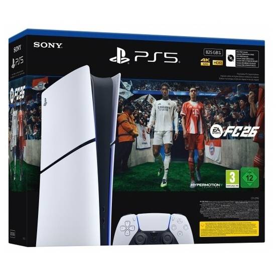 Sony PlayStation 5 Slim Digital Edition 825GB inkl. EA Sports FC26 --> I lager, forväntat leveransdatum hos dig 28-02-2026