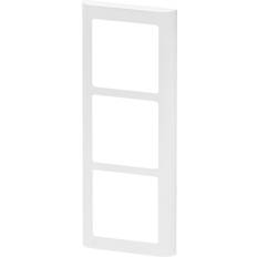 LK Fuga Soft 63 design ramme -  3 modul - Lodret - Hvid