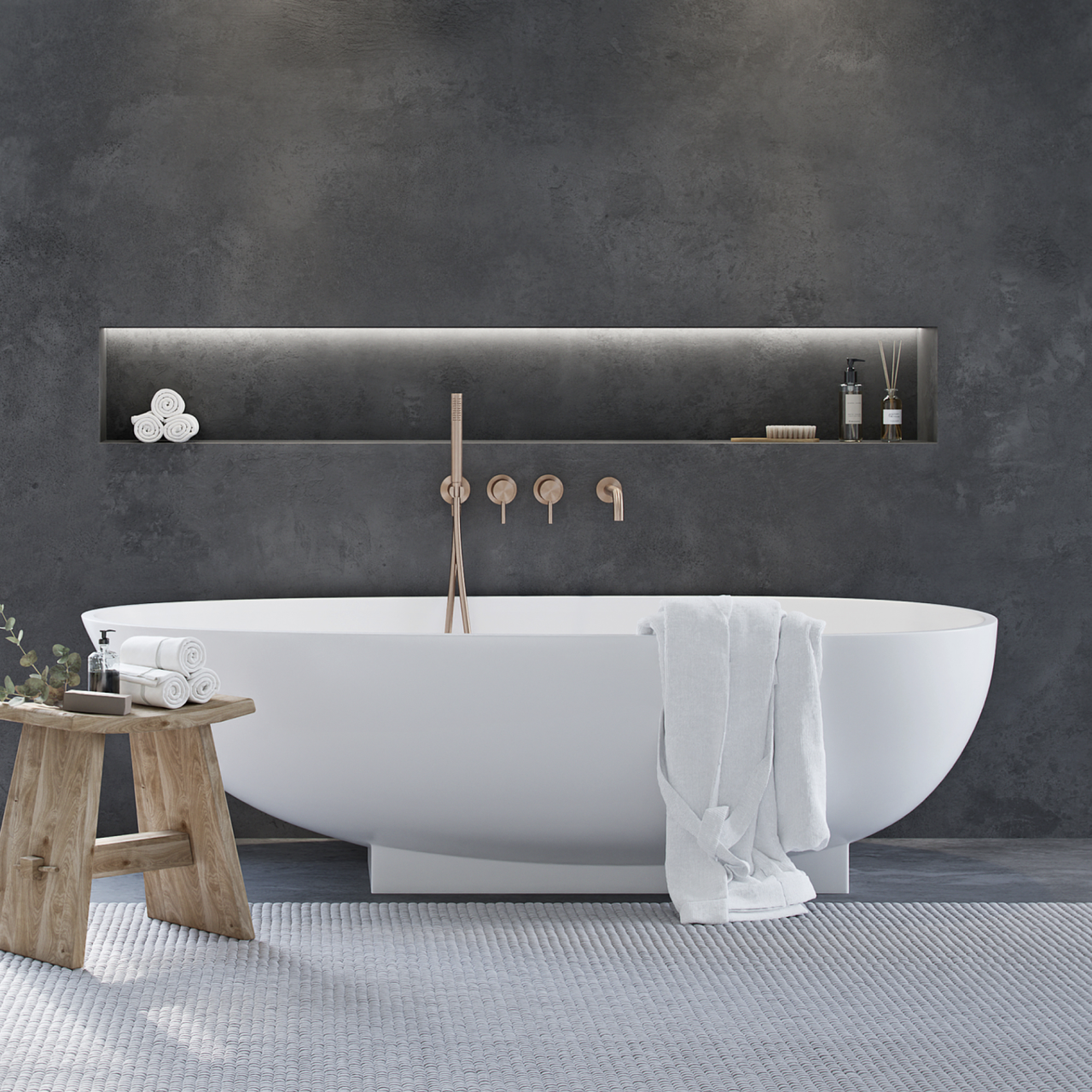 The Egg 181 - Badekar 181x93 Massiv Mathvid SolidTec® - fra Bad&Stil.