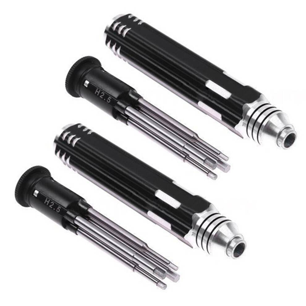 2X 4 In 1 HeXagon HeX Screw Driver Tools Set 1.5-3mm Fr RC Helicopter Car