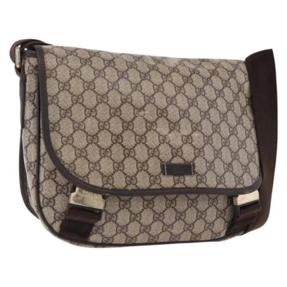 Gucci Vintage Pre-owned Vintage Skuldertaske - Vintage - Dame - Beige - ONE SIZE - Uld