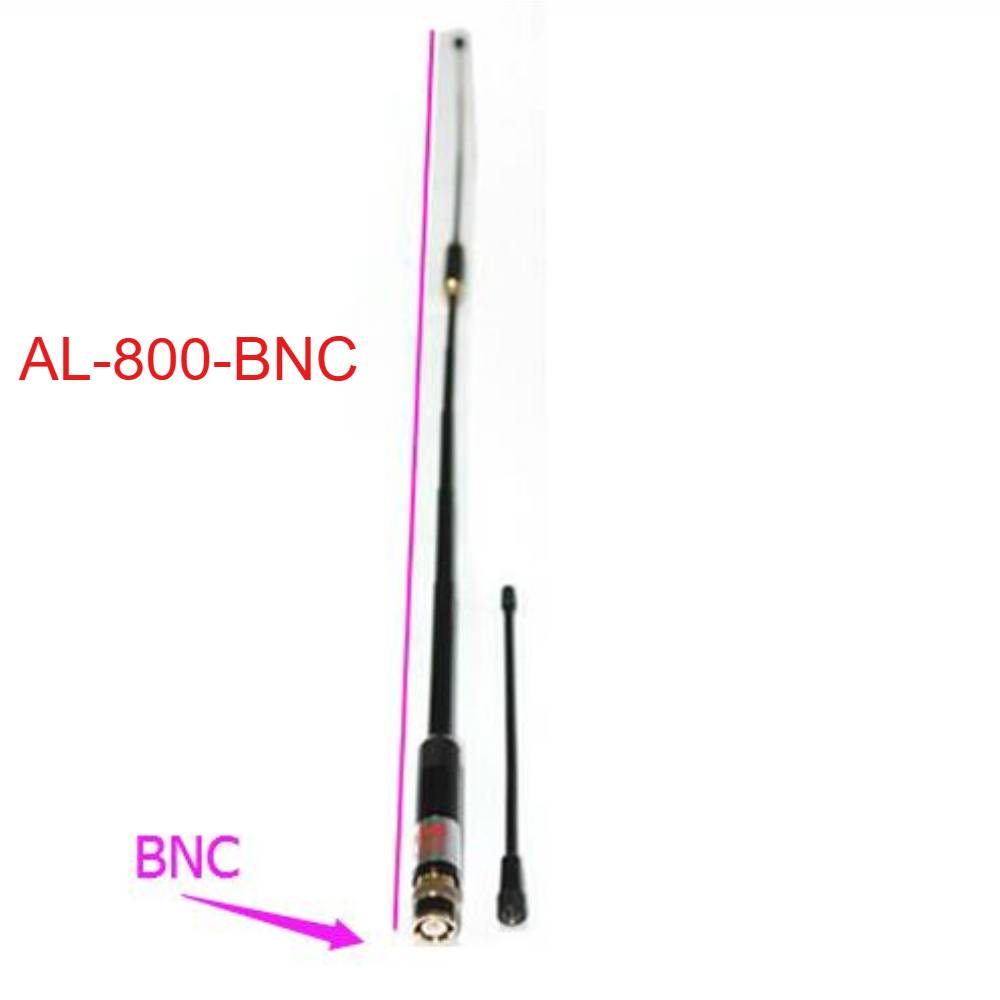 Al -800 antenn high gain super teleskopisk 144/430 mhz sma-f sma-m bnc för hyt baofeng uv -5r uv -82 etc - Bnc