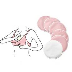 6-pack ekologiska amningsinlägg - tvättbara amningsinlägg för amning, amnings-BH med bröstvårtskydd för amning, pumpande BH återanvändbara amningsinlä - Multifärgad (Multi-size)