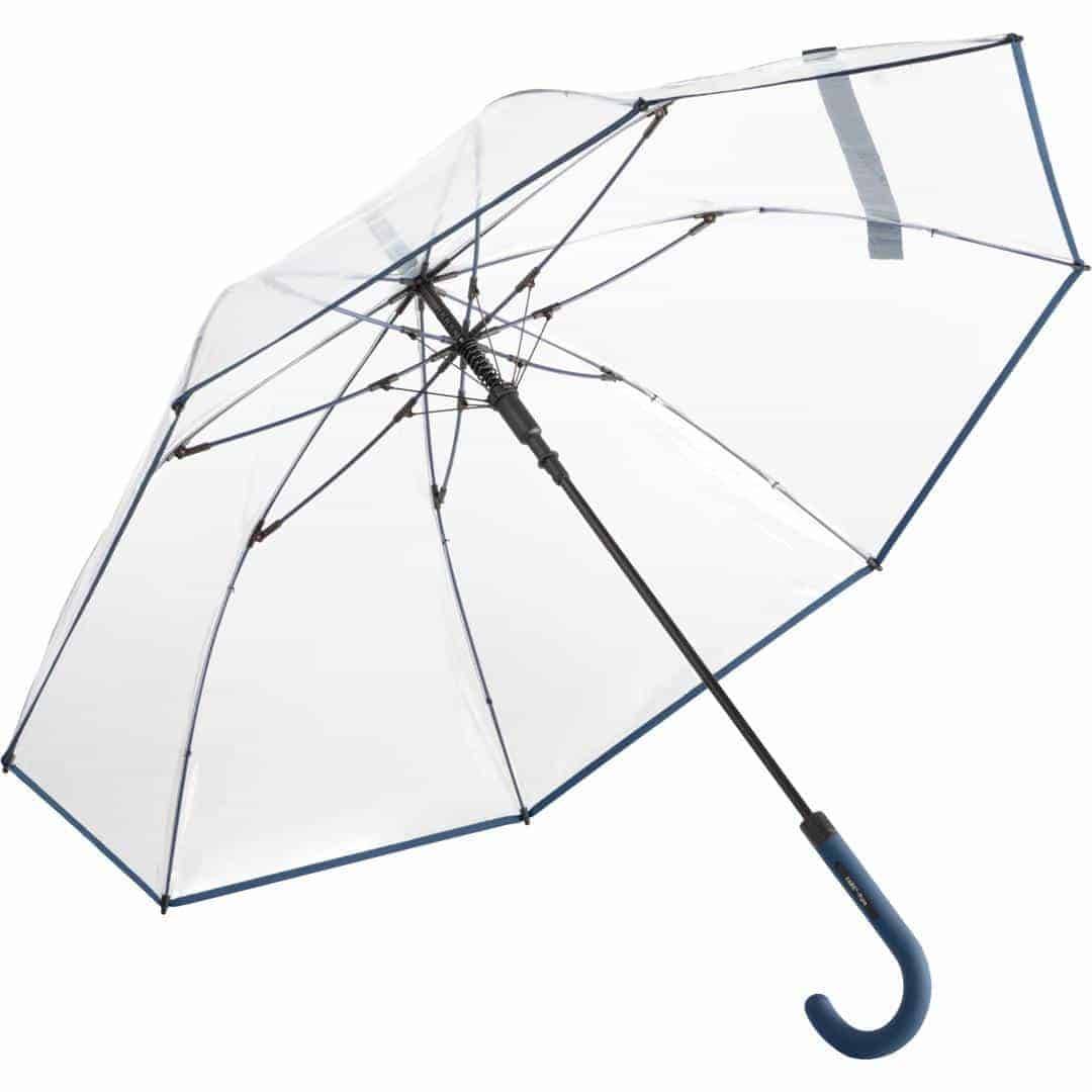 Klassisk transparent paraply hold regnen væk med stil - Nevada Transparent lime