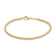 Kongekæde 14 kt. guld armbånd - 23 cm - 1,8mm