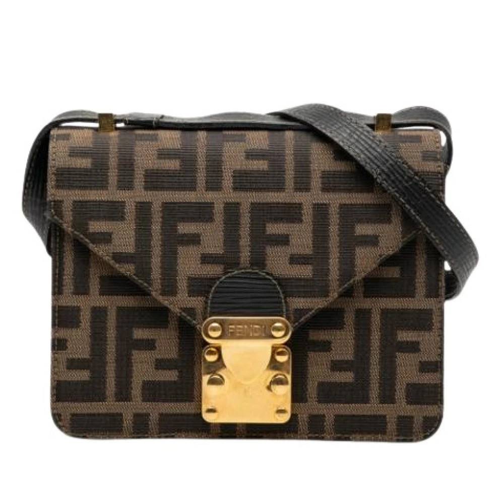 Fendi Vintage Pre-owned Canvas Crossbody Taske - Vintage - Dame - Brun - ONE SIZE -