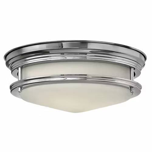 Taklampa Elstead Lighting Teign Large Krom Frostat Glas