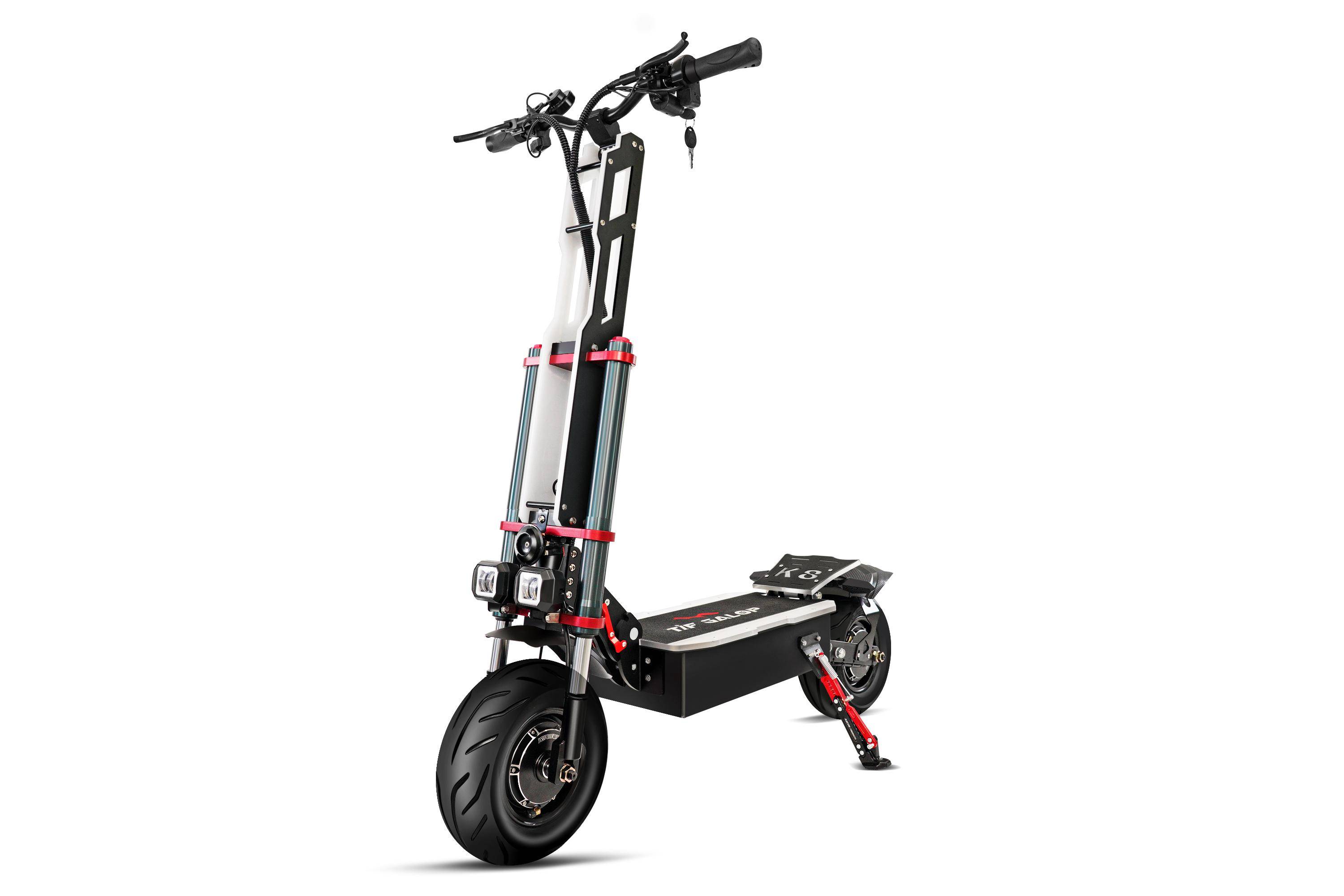 TIFGALOP K8 Kraftfull Elsparkcykel 60V6000W Motor 60V38AH Batteri med Stor Kapacitet Maxlast 250KG Kraftig Vuxen Elfordon