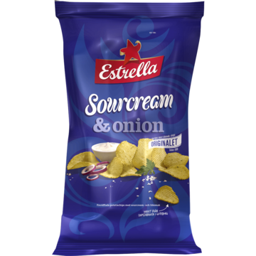 Chips Sourcream & Onion Estrella 40g