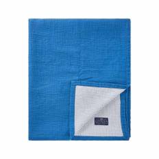 Lexington Striped Reversable Organic Cotton Överkast 160x240 Blå - Blue / White (160x240)