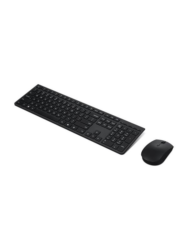 Lenovo Professional - keyboard and mouse set full size - QWERTY - Norwegian - grey Input Device - Tastatur & Mus sæt - Norsk - Grå