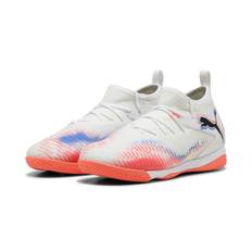 PUMA Future 8 Match + Mid IT Untamed - Hvid/Sort/Rød Børn - Indendørs (IC)