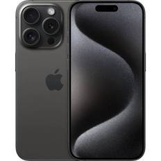 Apple iPhone 15 Pro 256GB Titanium, Sort Rigtig god Brugt