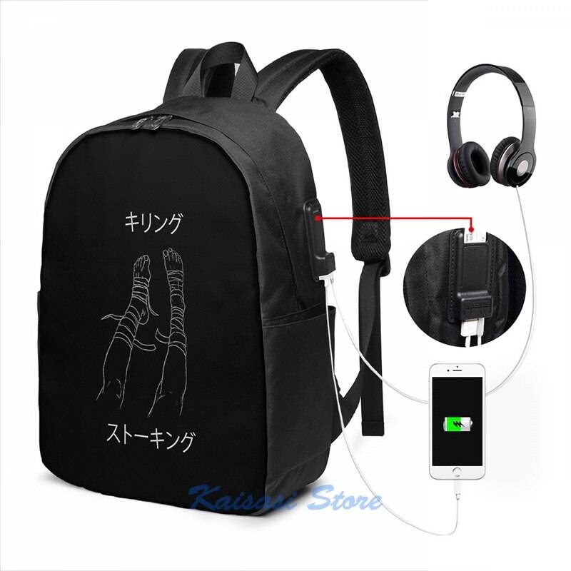 Killing stalking - yoonbum bandage usb charge ryggsäck herr skolväskor kvinnor väska resebärbar datorväska - Usb-ryggsäck 17 in
