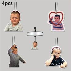 TEMU 4pcs Car Air Fresheners, Wardrobe Fragrance Pendant, Perfumes, Rearview Mirror Hanging Decorations, Car Accessories Interior Pendants- Gifts For , Family, Wife, Lover