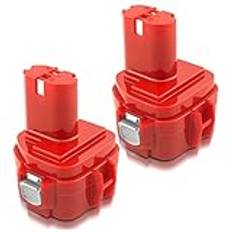 2 stycken 12 V 5,0 Ah ersättningsbatteri för Makita batteri 1220 1222 1233 1234 1235 1235F 192696-2 192698-8 192698-A 193138-9 verktygsbatteri