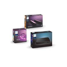 Philips Hue - Play Light Bar 2-Pack + Lightstrip Plus 2 meter + Hue Sync Box - Bundle - Fri fragt og klar til levering - Prismatch