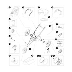 Thule Glide 2 Reservdelar 09 art.nr 1500054933 Fold lock tab - Thule Glide 2/Thule Urban Glide 2 &amp; 3