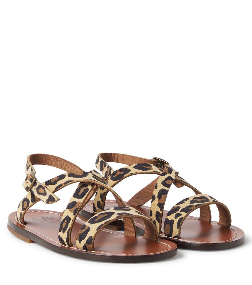 PèPè Sandalias de piel estampadas - marrón - EU 28