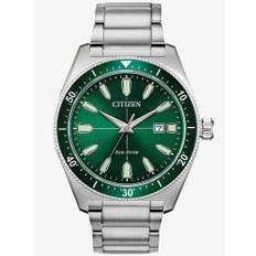 Citizen Mens Eco-Drive Green Dial Bracelet Watch AW1598-70X