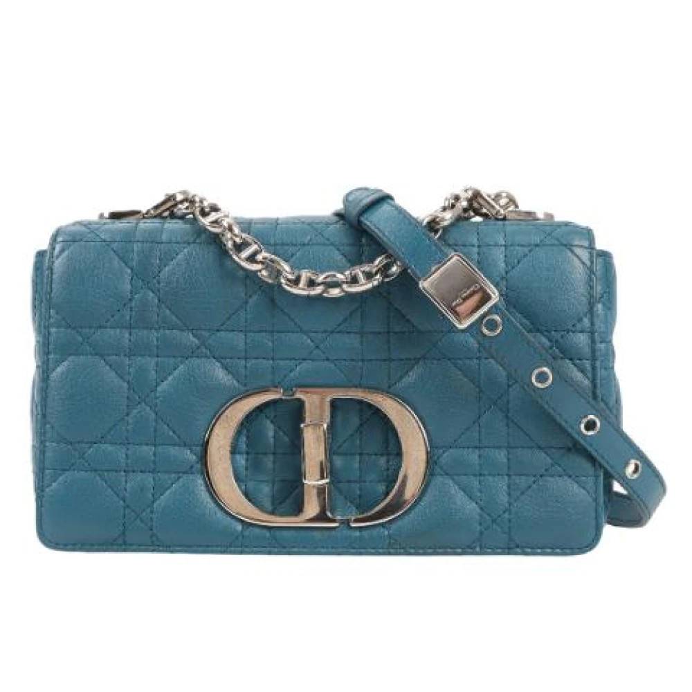 Dior Vintage - Pre-owned Caro Läder Kedja Axelremsväska Vintage - Dam - ONE Size - Läder