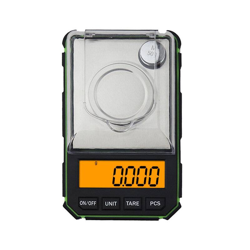 Elektronisk skala Mini smyckesskala 50g 0,001g Gramskala Hög precision balansskala Milligram Pulling Scale