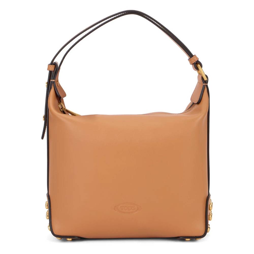 Tod's Mini Metal Dots Lædertaske - Tasker - Dame - Brun - ONE SIZE - Læder