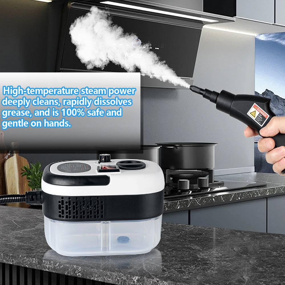 Steam Cleaners High Temperature Handheld Air Conditioner Kitchen Hood Car Steam Clean Machine Floor and More Cleaning