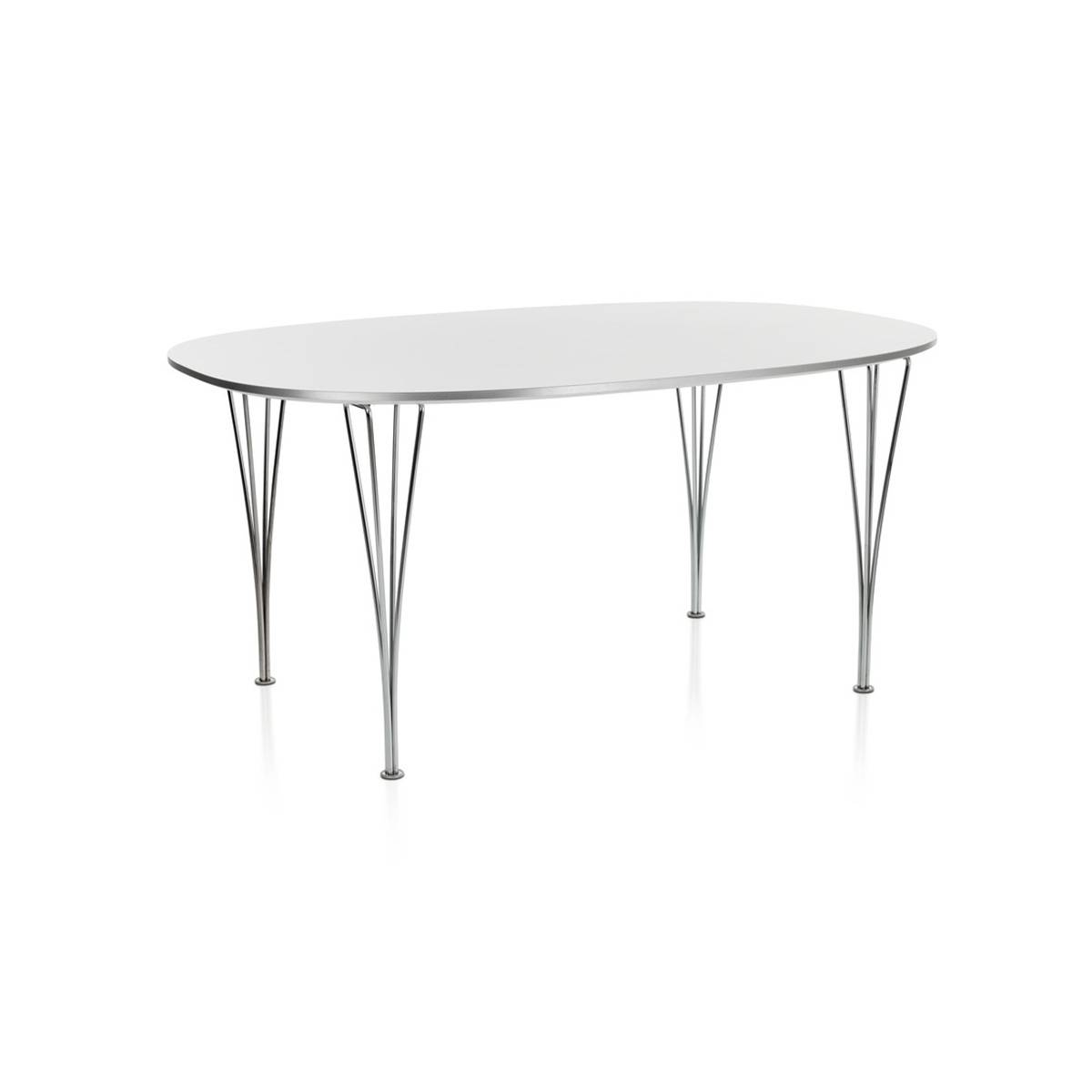 Fritz Hansen | Superellips bord Vit/Krom