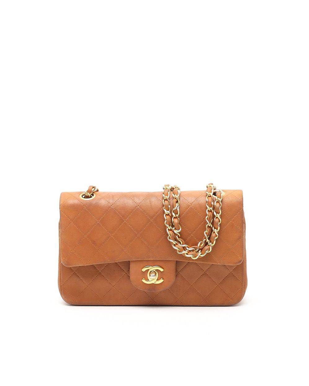 Chanel Classic Small Double Flap Bag - Brown (One Size)