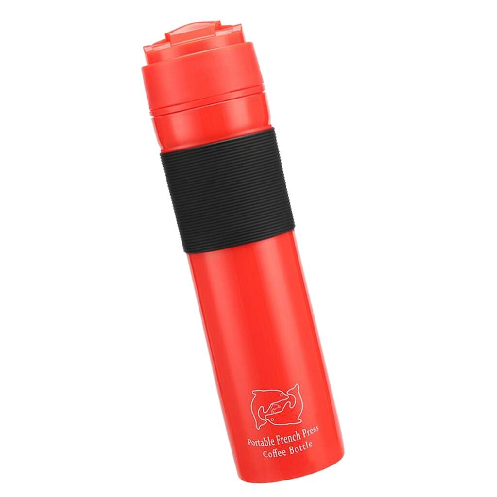 Mini manuell kaffebryggare handmanövrerad kaffemaskin för resor - Röd