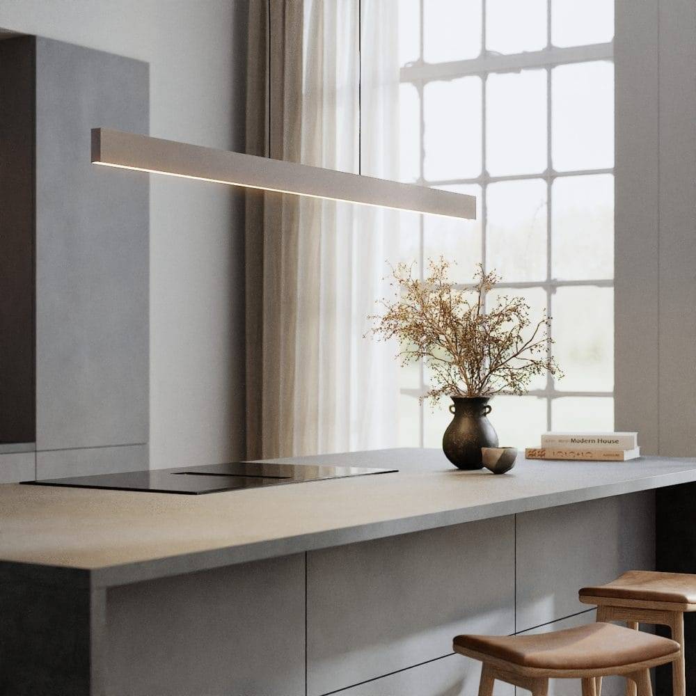 Cassøe Linea lineær pendellampe - Mat bronze - B: 150cm