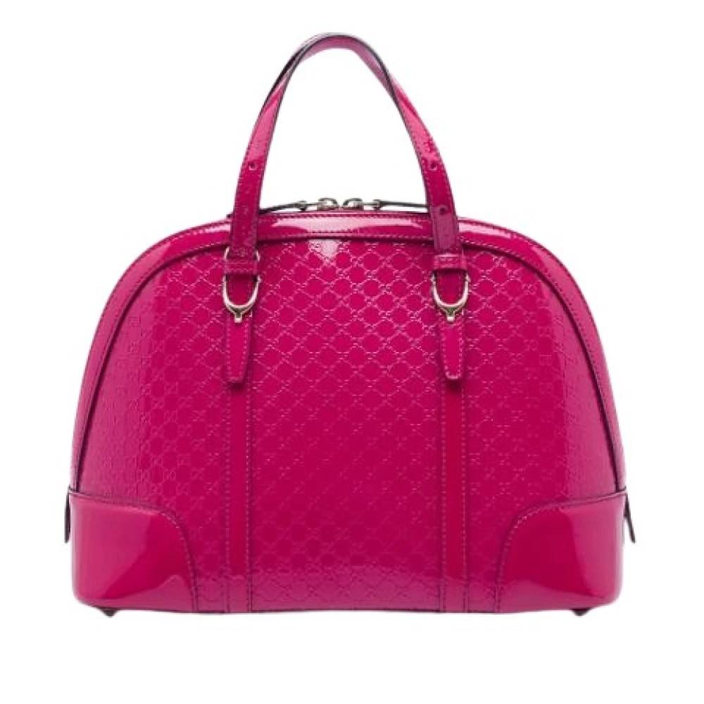 Gucci Vintage Pre-owned Nice Dome Satchel - Vintage - Dame - Lyserød - ONE SIZE - Uld