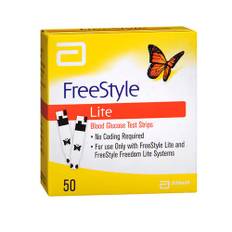 Abbott Nutrition, Freestyle Lite Blood Glucose Test Strips, Box Of 1