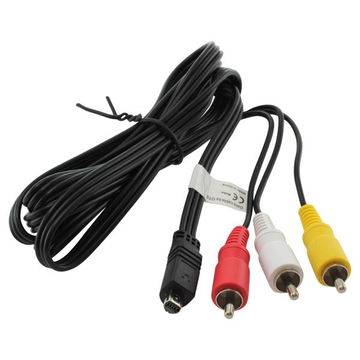 RCA-kabel för Sony CX250, CX270, CX260, AS200V, CX730, CX210, CX580, PJ200, PJ600, TV, DVD, Blu-Ray, Kamera, Konsol – AV-kabel, RCA-kontakt, Komposit Audio-Video