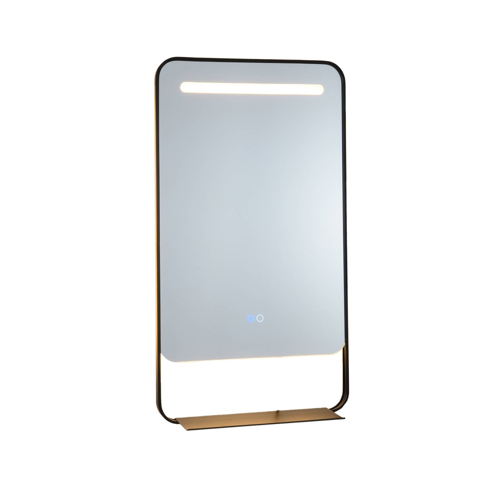 LED-badrumsspegel 80x60 cm, hyllplan, imfri