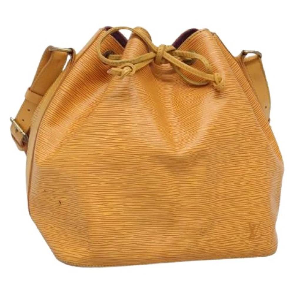Louis Vuitton Vintage Pre-owned Laeder louis-vuitton-tasker - Vintage - Dame - Gul - ONE SIZE - Uld